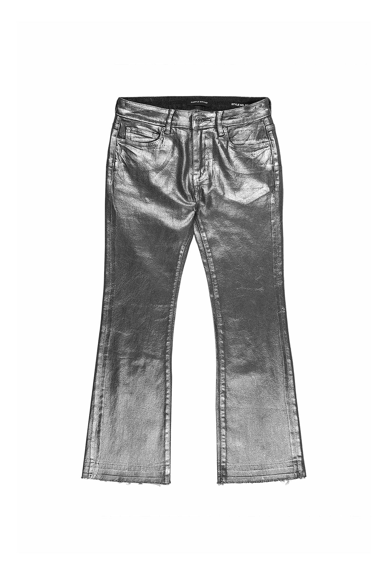 Silver Foil Ankle Bootcut