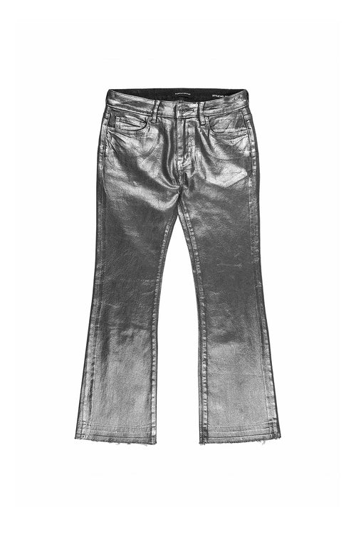 Silver Foil Ankle Bootcut