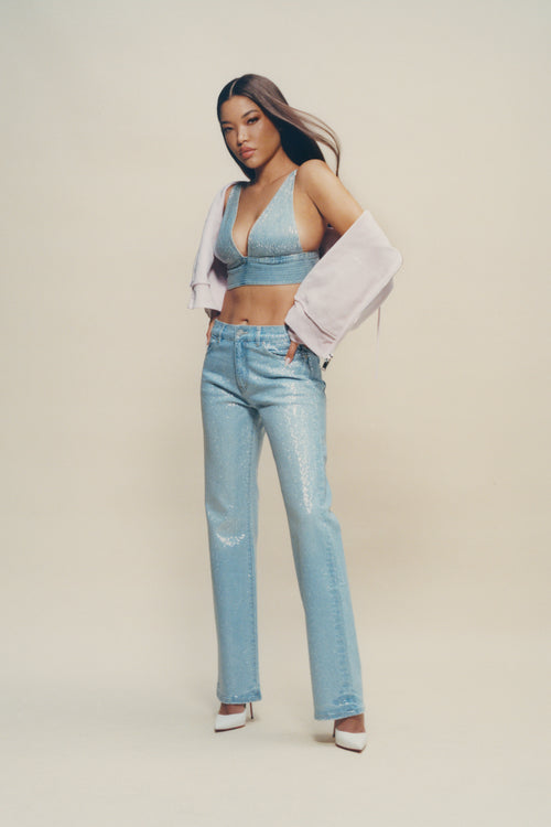 Slim Straight Crystal