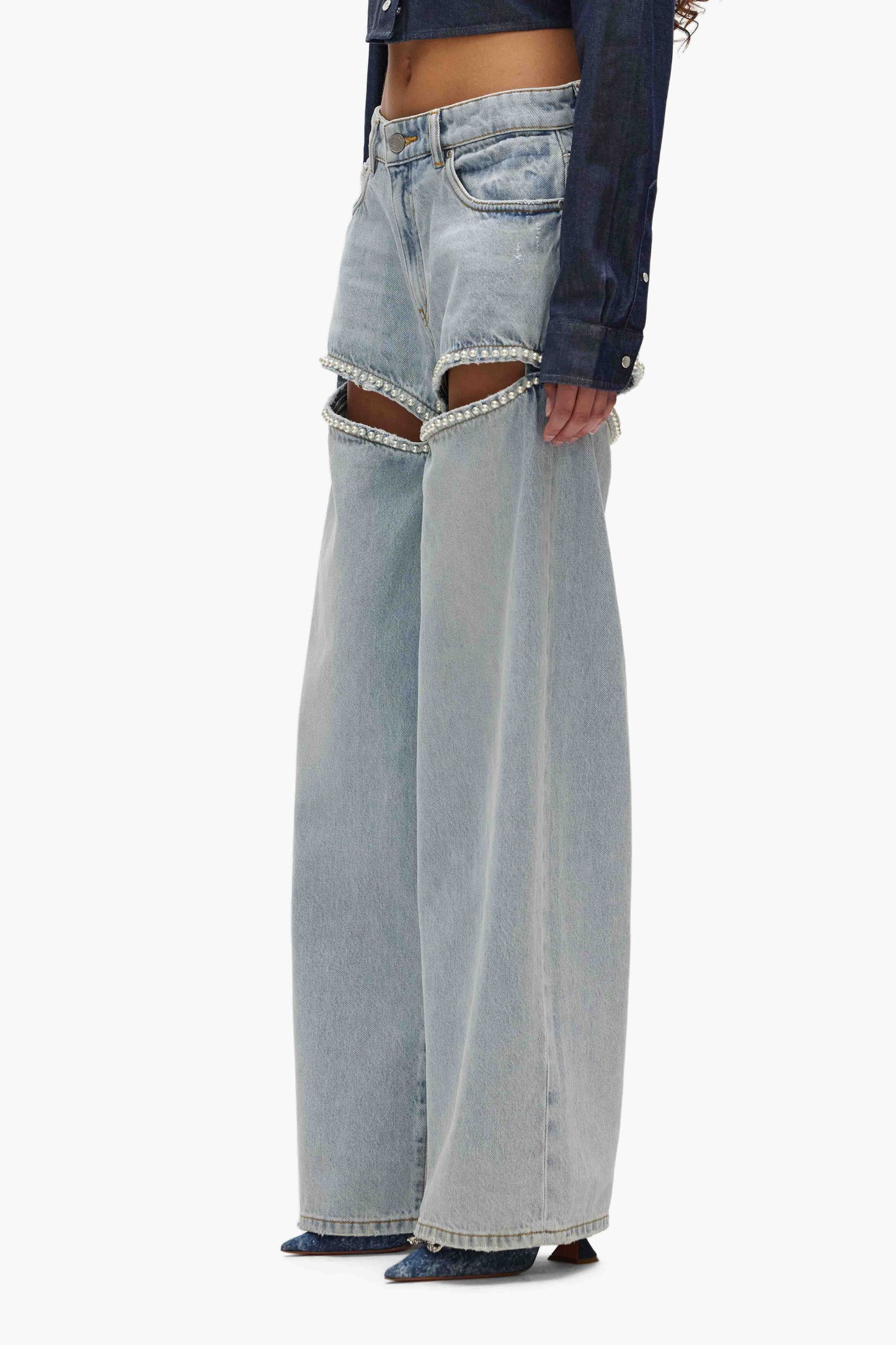 Wide Leg Pearl Jean