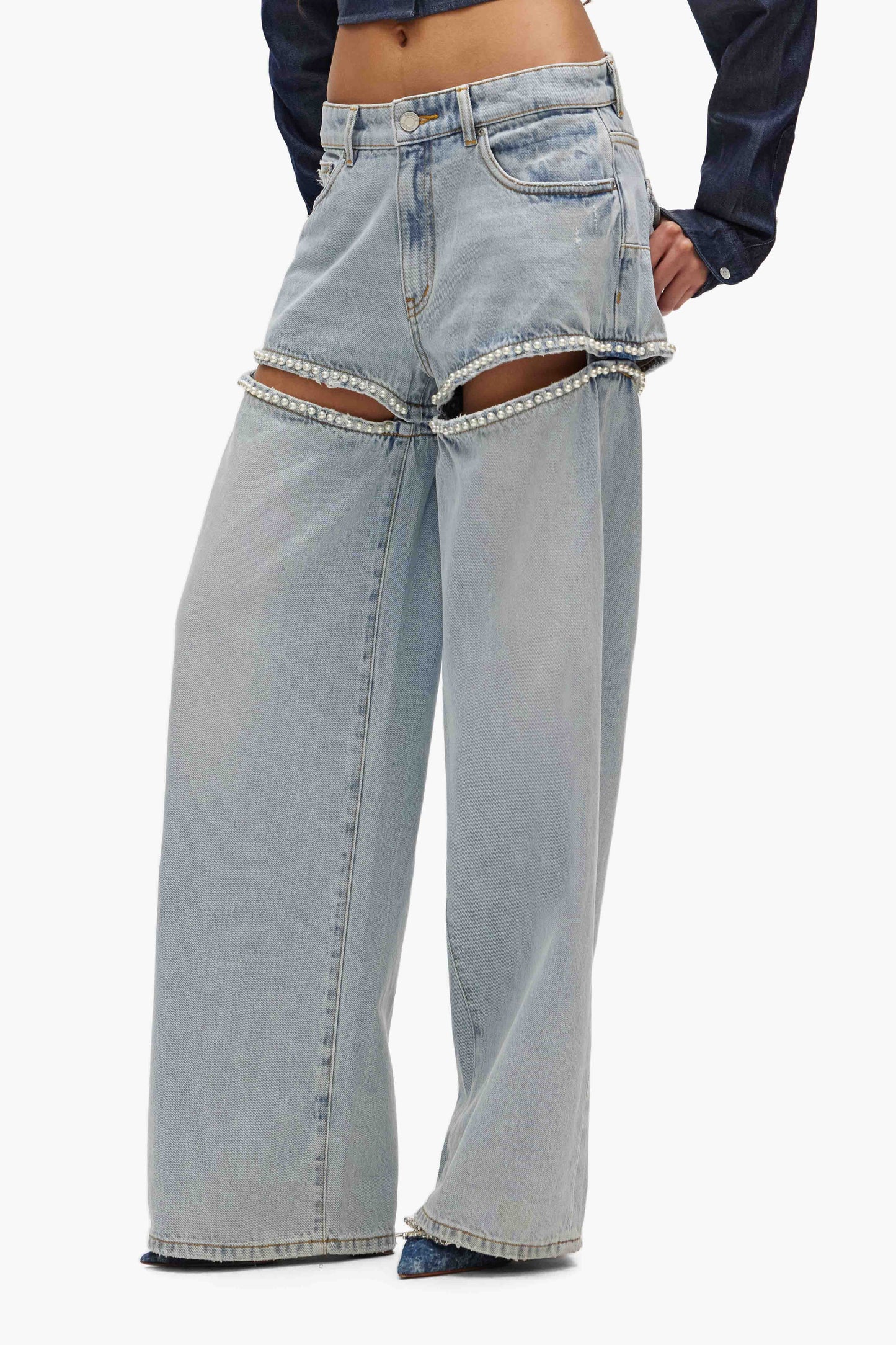 Wide Leg Pearl Jean