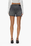 Logo Bling Cut Off Short