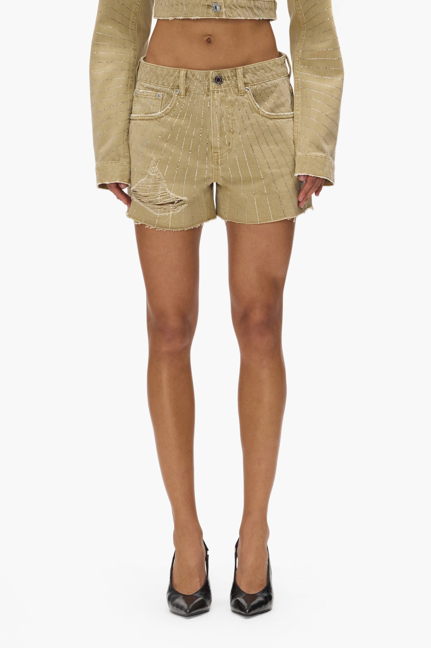 Radial Bling Cut Off Short