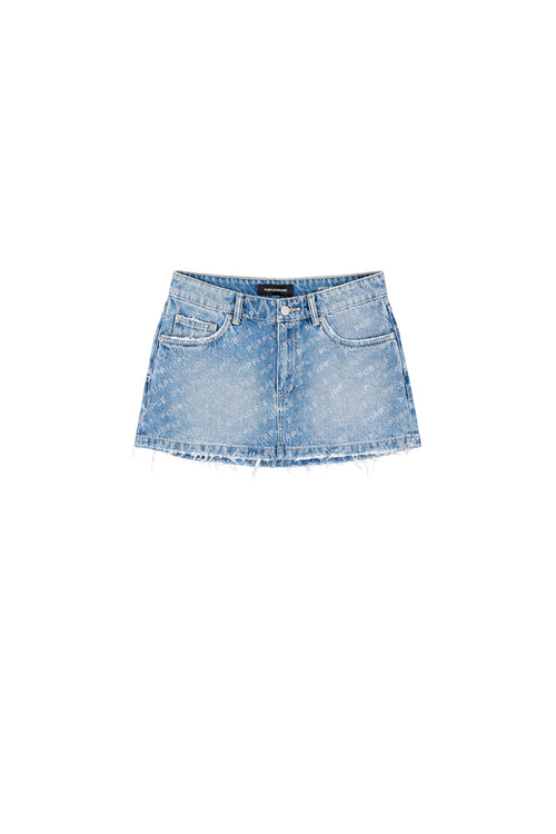Logo Bling Mini Skirt