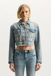 Paint Splatter Jacket outerwear with front button closure and chest pockets, regular fit.