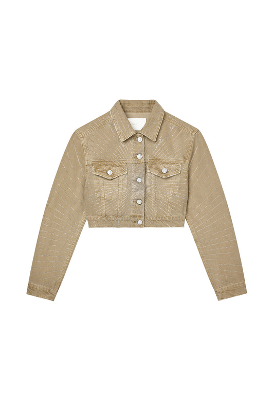 Radial Bling Crop Jacket