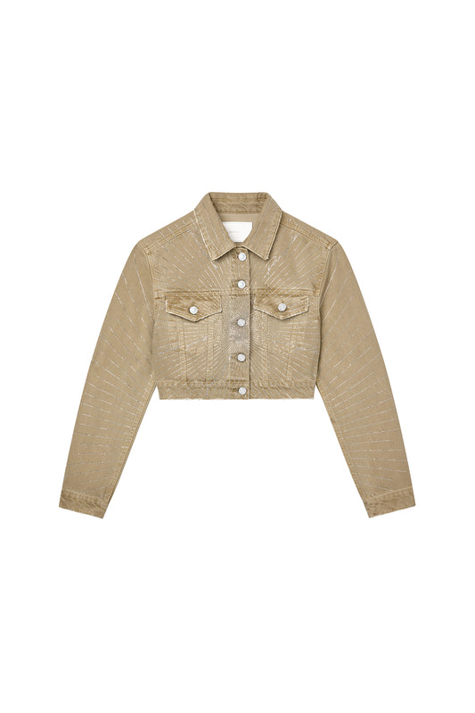 Radial Bling Crop Jacket