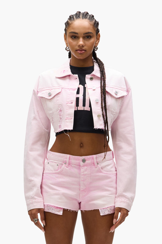 Sequin Cropped Jacket