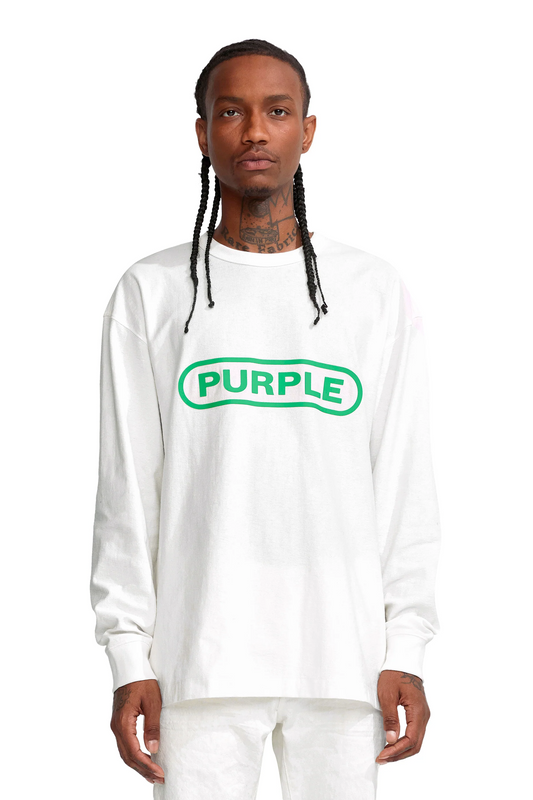 P204 REGULAR FIT LONG SLEEVE SHIRT - Badge in White