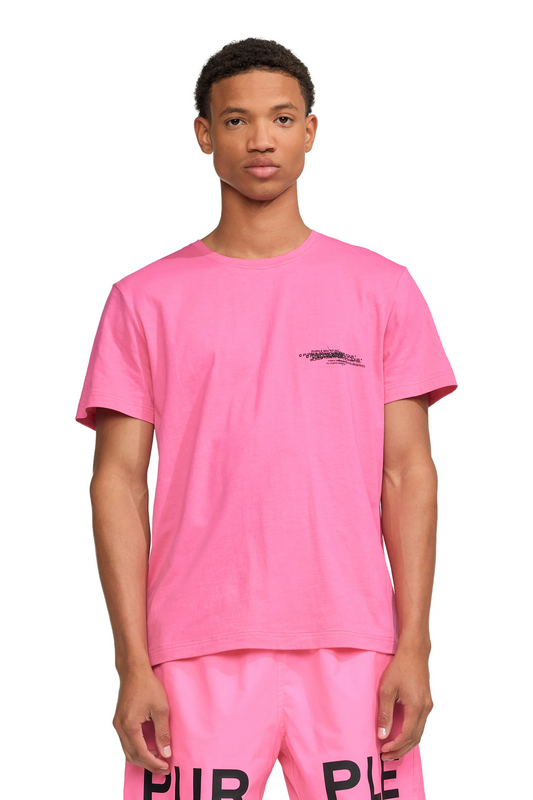 Circle Wordmark Neon Pink T-Shirt
