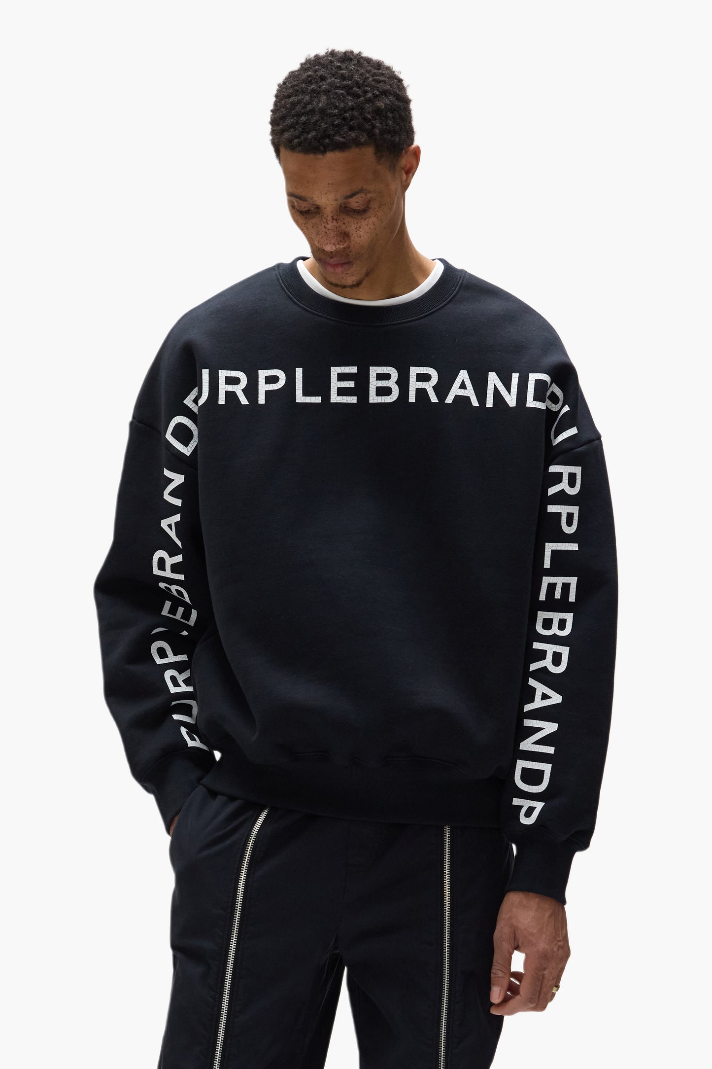 Wordmark Repeat Crewneck Sweater