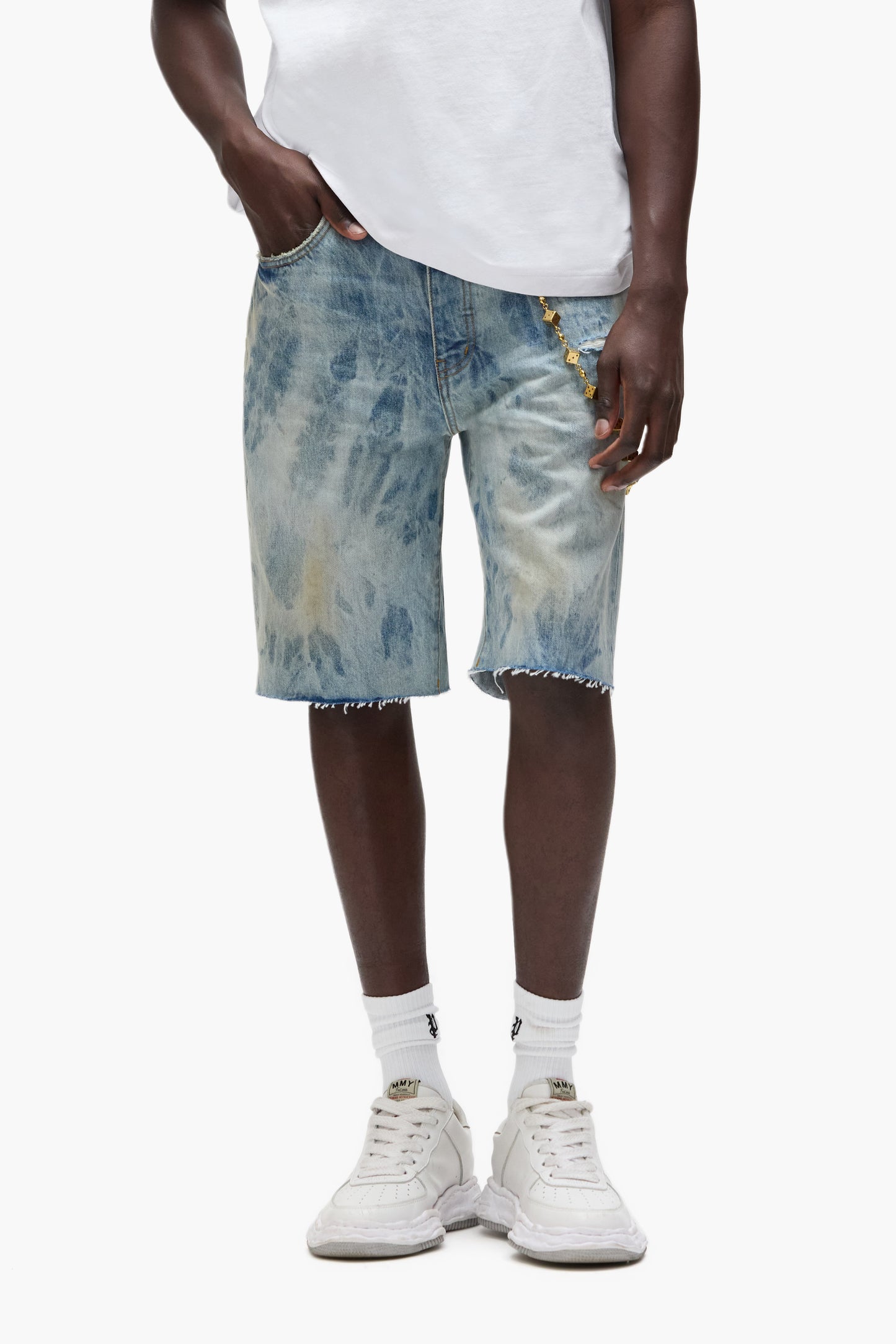 P059 Mixed Paint Shorts