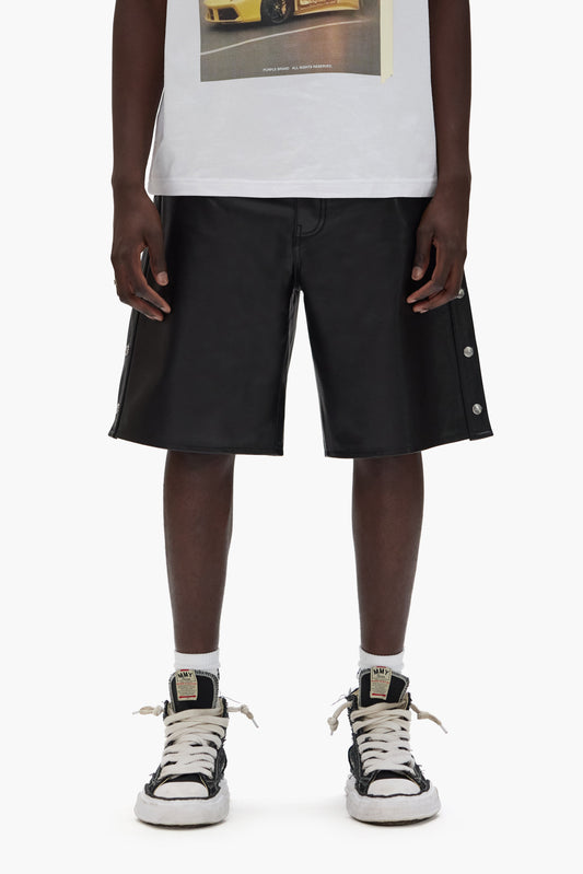 Leather Tearaway Shorts