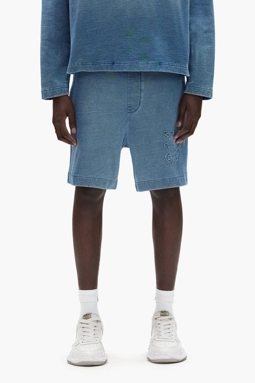 Gothic P Applique Short