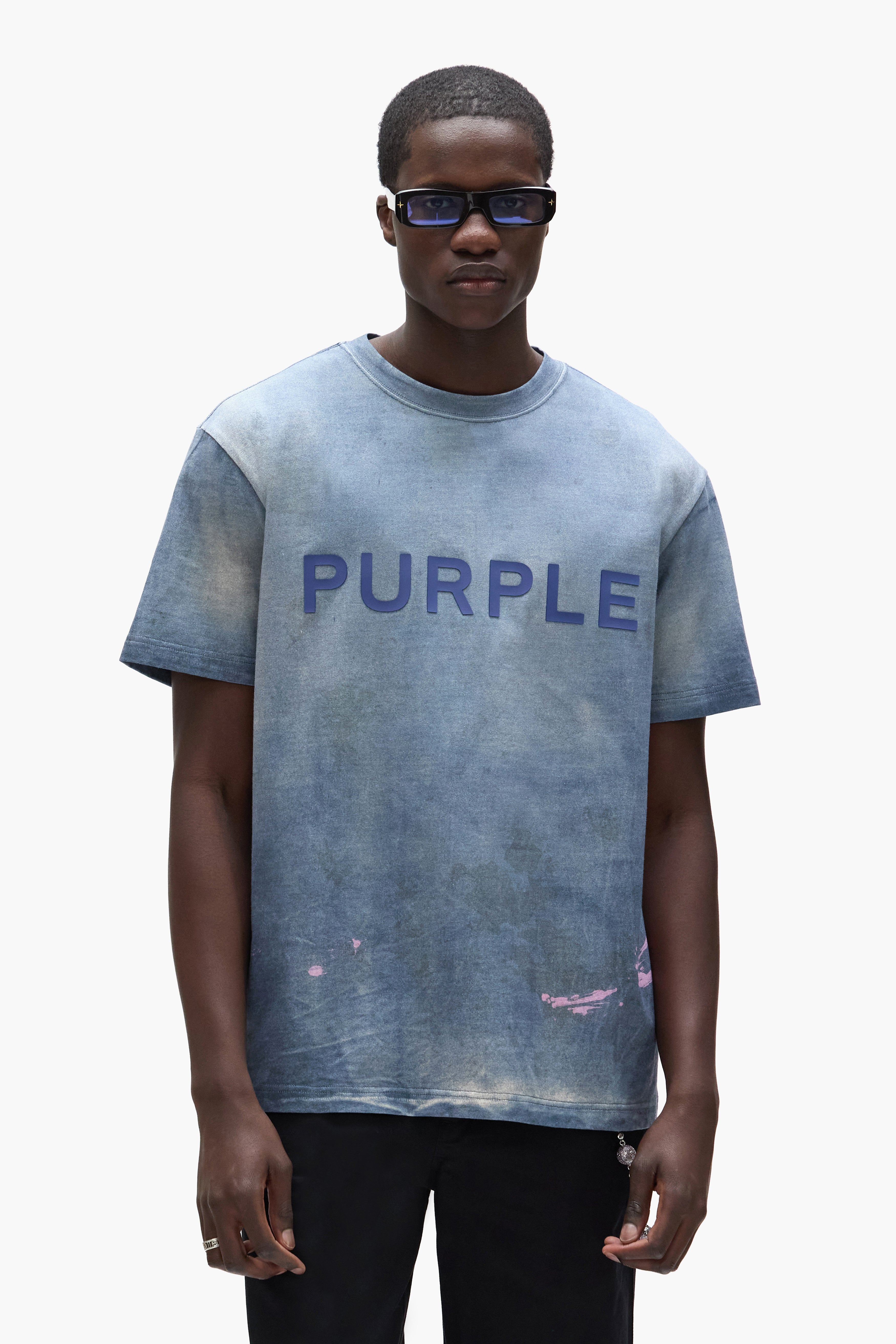 Tシャツ・カットソー PURPLE BRAND Men Tops P117HBBT125 Black P117-HBLW125-1_grande.webp?v=