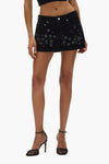Embellished Mini Skirt