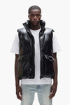 Leather Puffer Vest