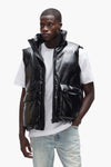 Leather Puffer Vest