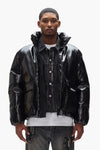 Leather Puffer Jacket