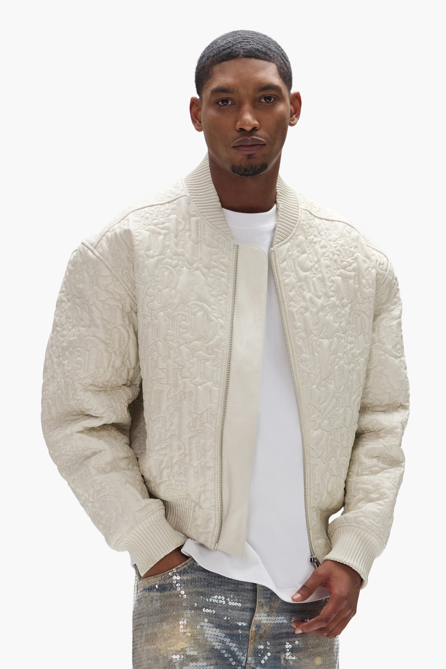 Gothic Outline Bomber Jacket