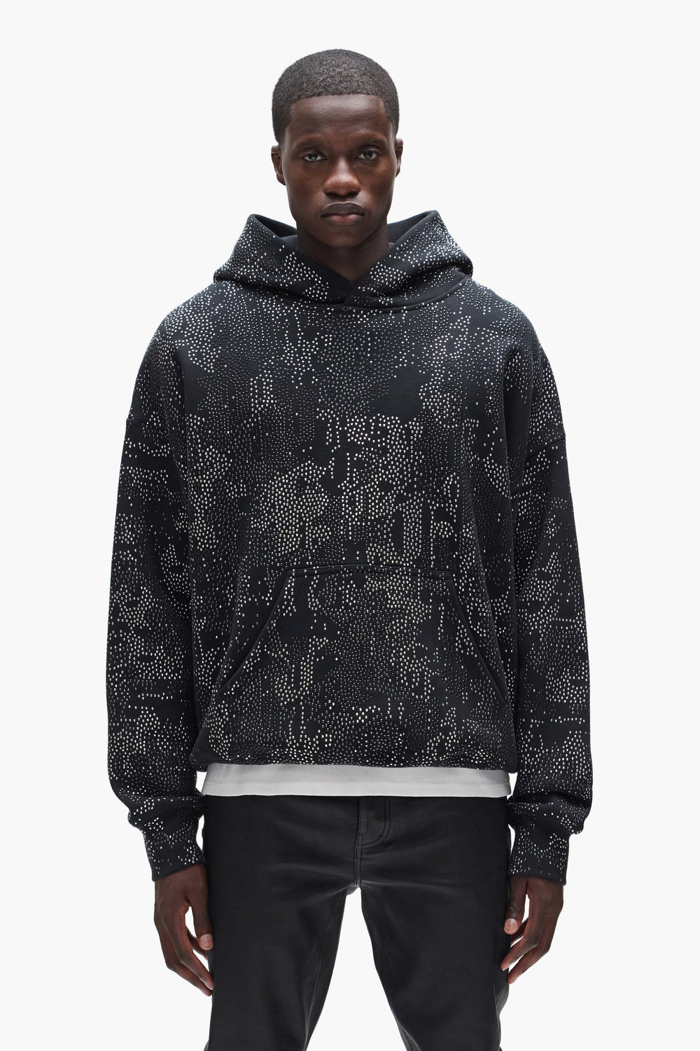 Studded Gothic Camo Hoodie