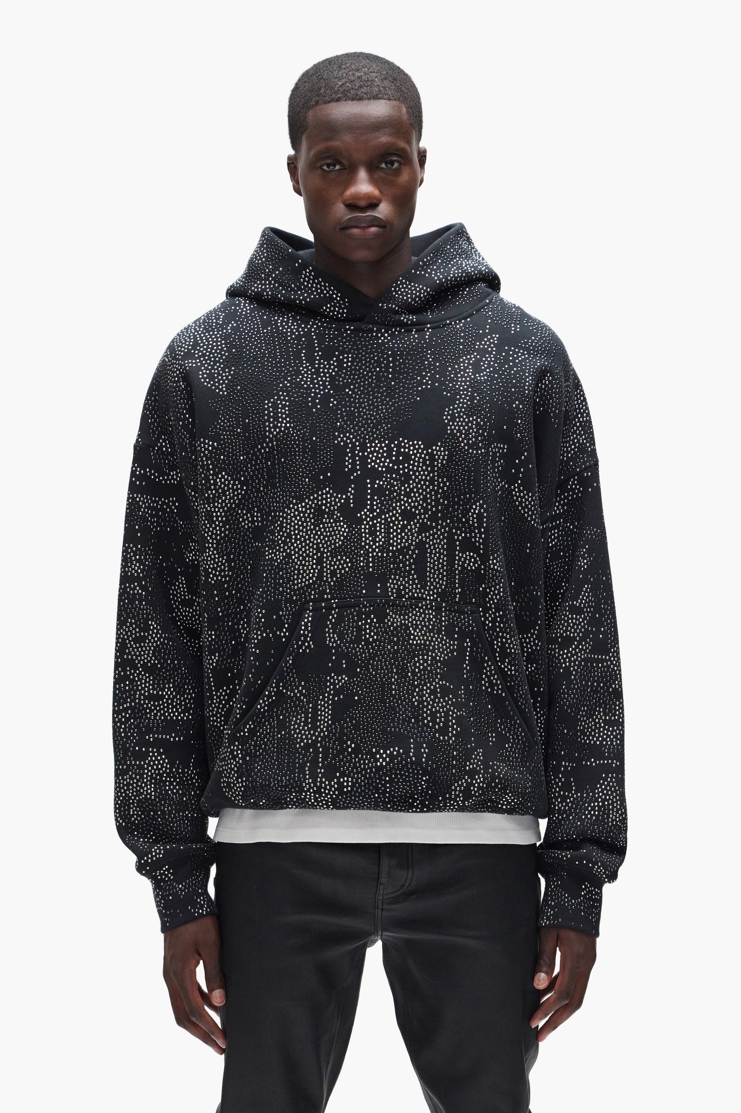Studded Gothic Camo Hoodie