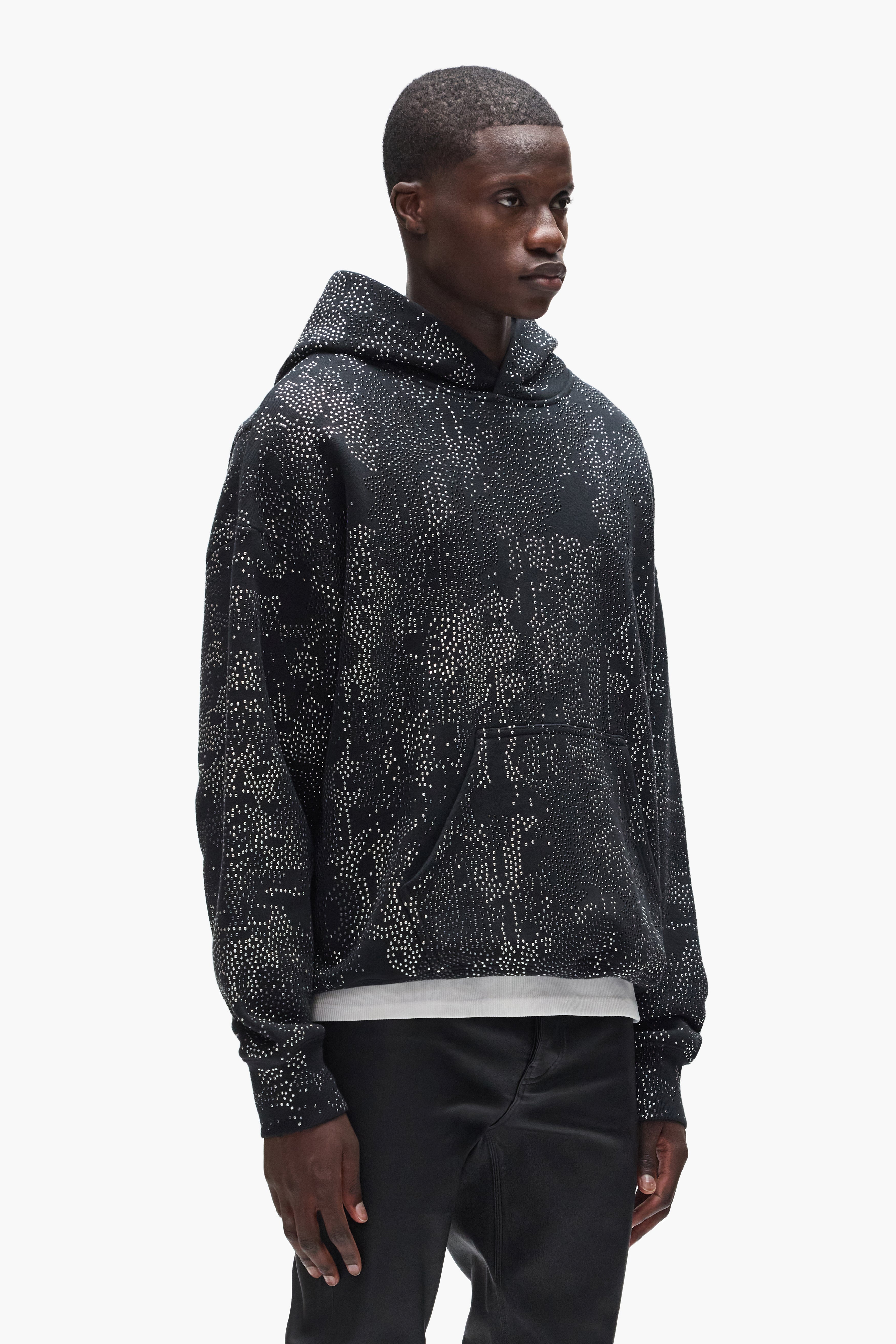Studded Camo Hoodie – PURPLE BRAND
