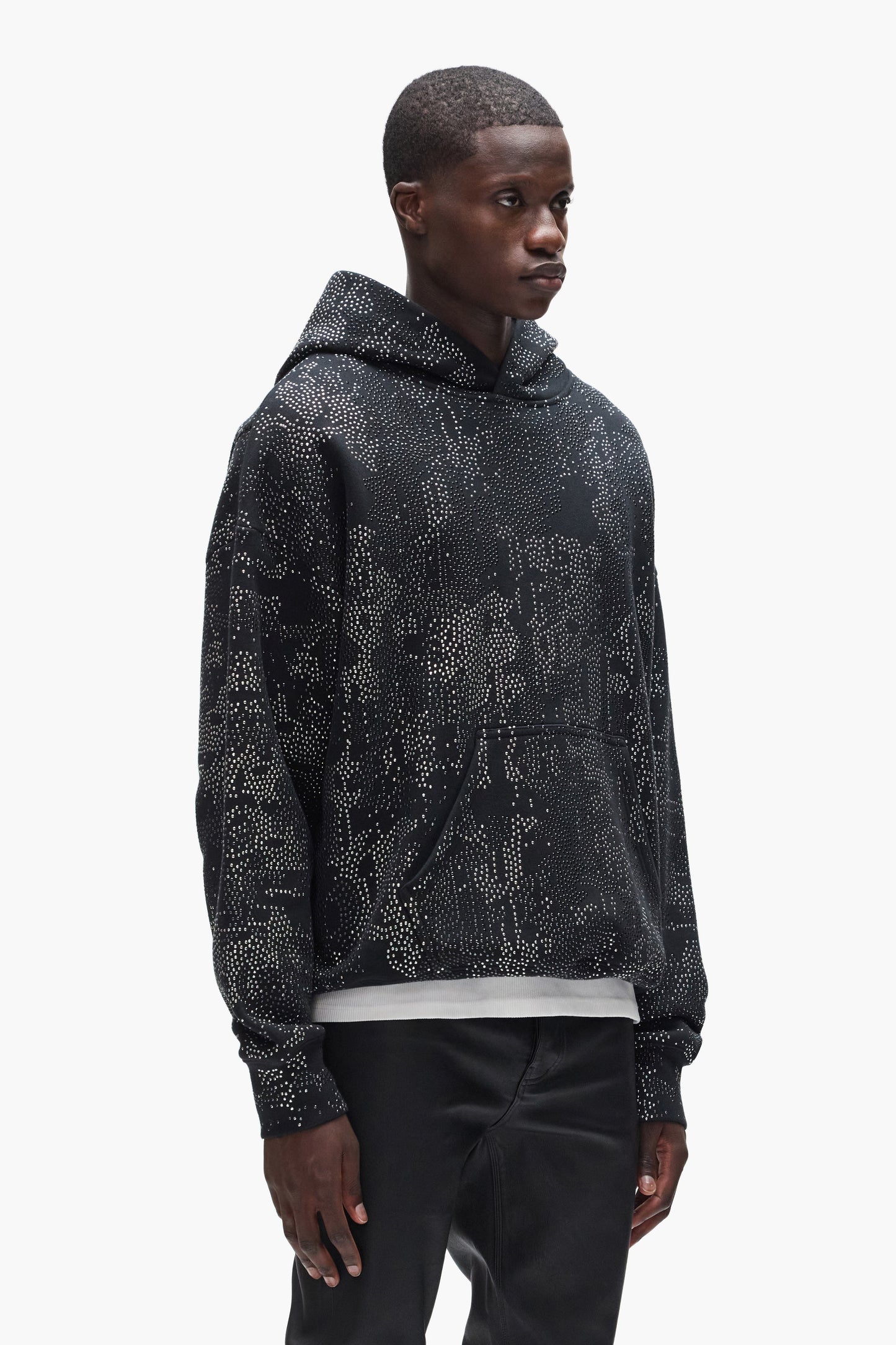 Studded Gothic Camo Hoodie
