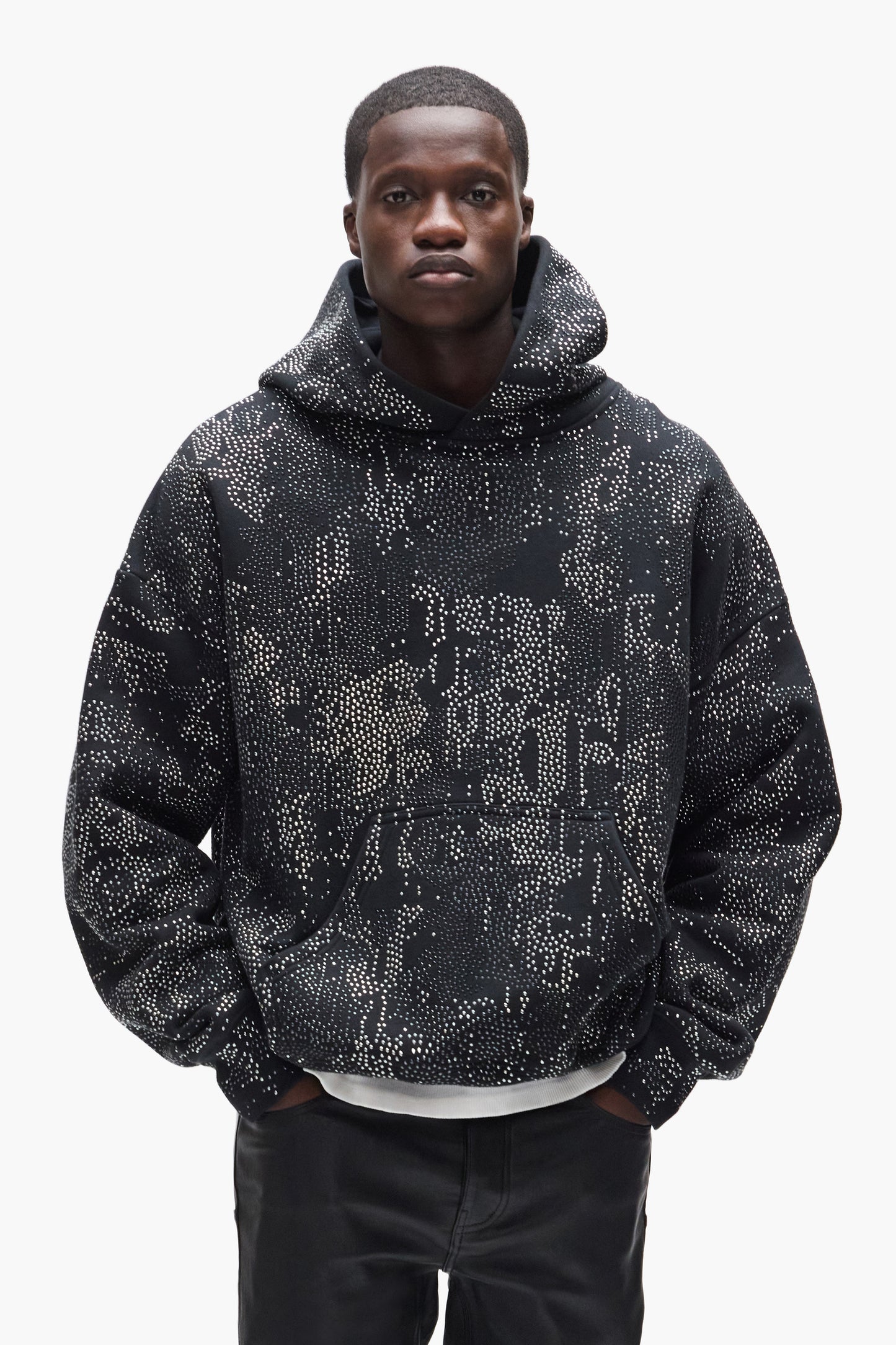 Studded Gothic Camo Hoodie