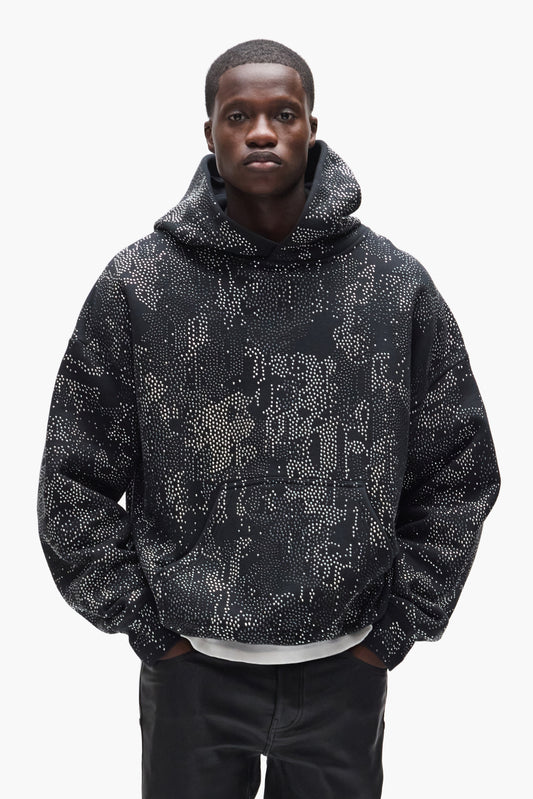 Studded Gothic Camo Hoodie