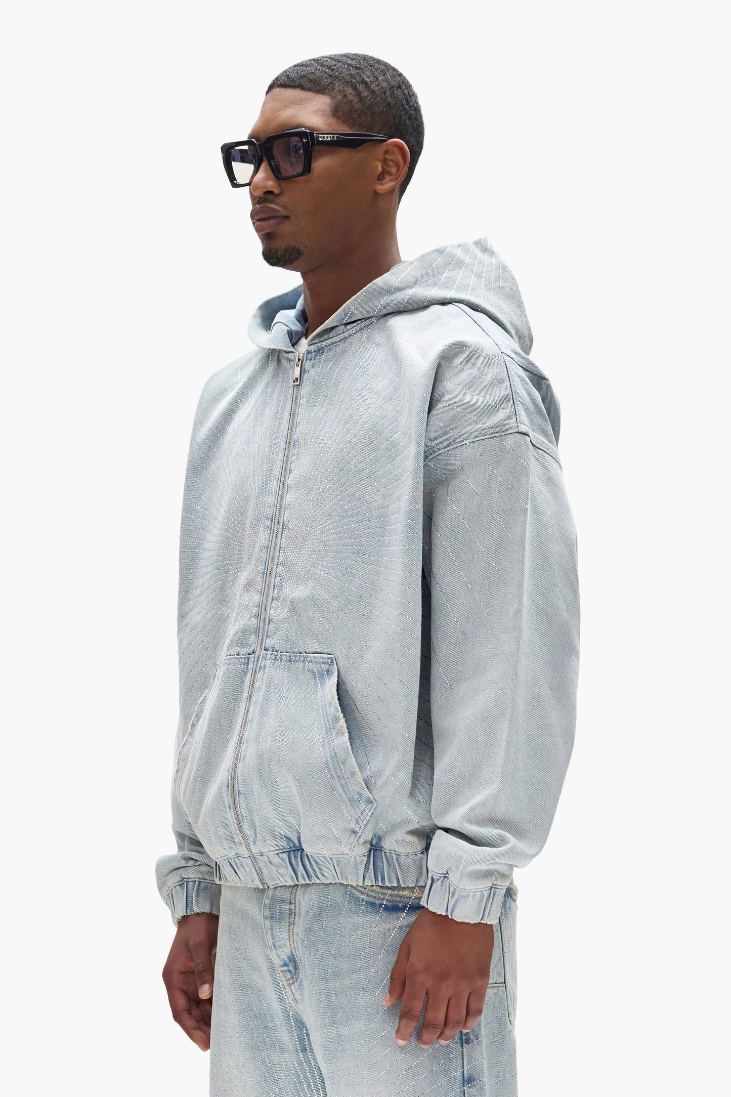 Radial Hotfix Zip Up Hoodie
