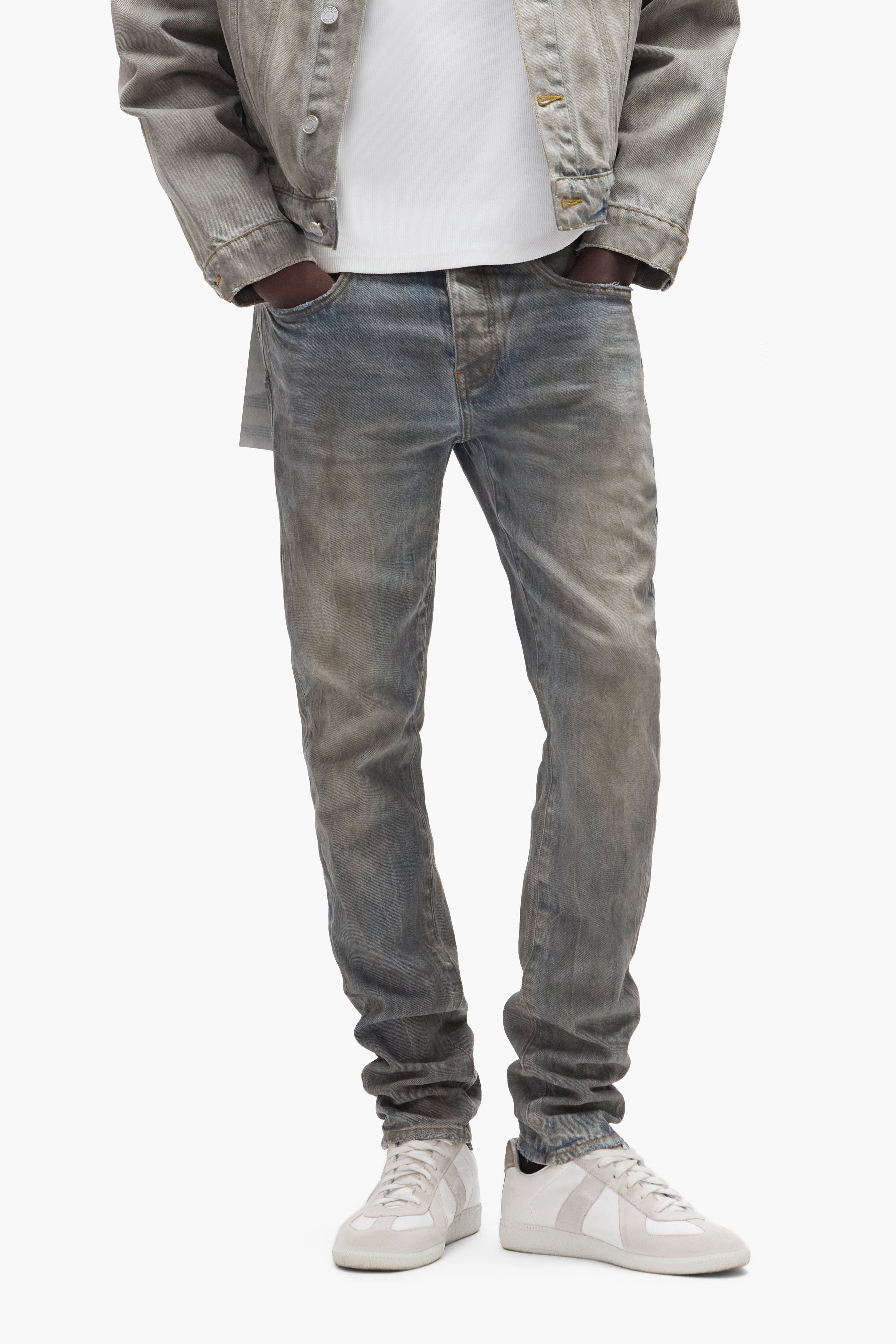 purplebrand p001 grayデニム 28inch Purple Brand P001 Worn Slim Jeans | Cruise Fashion