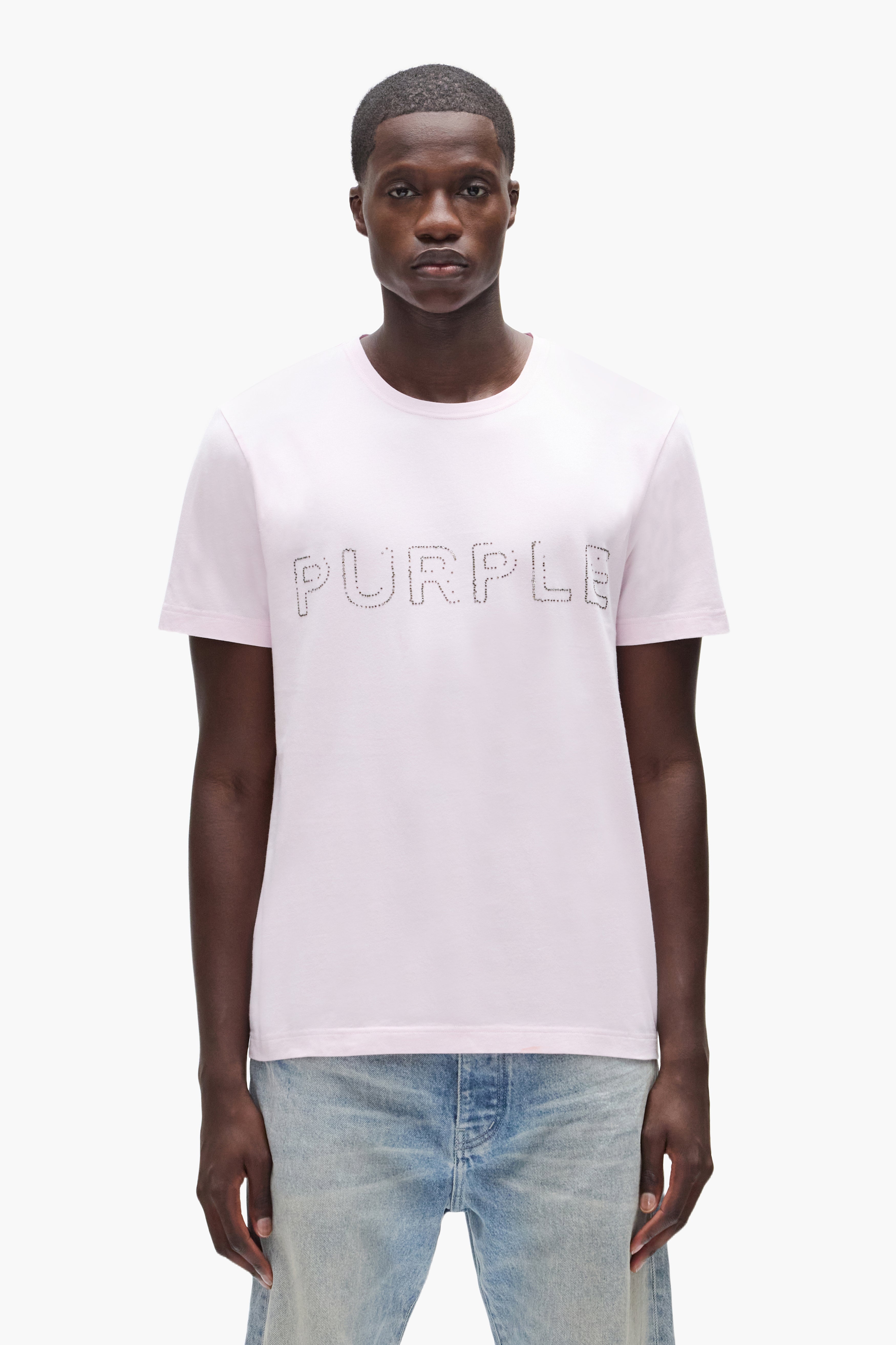 PURPLE BRAND】パープルブランド ロゴTシャツ ホワイト M PURPLE