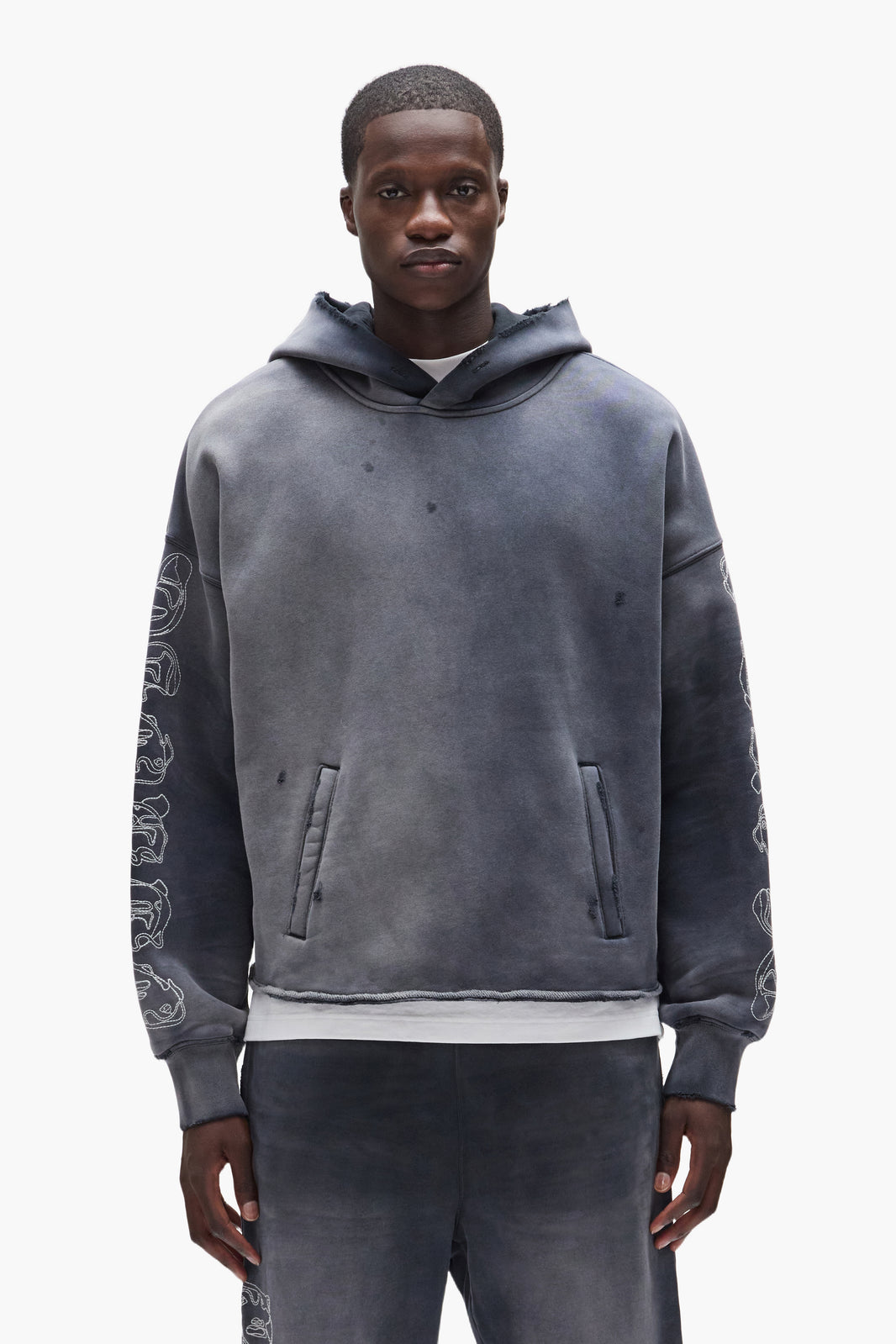 Outline Heritage Oversized Hoodie - Chalk