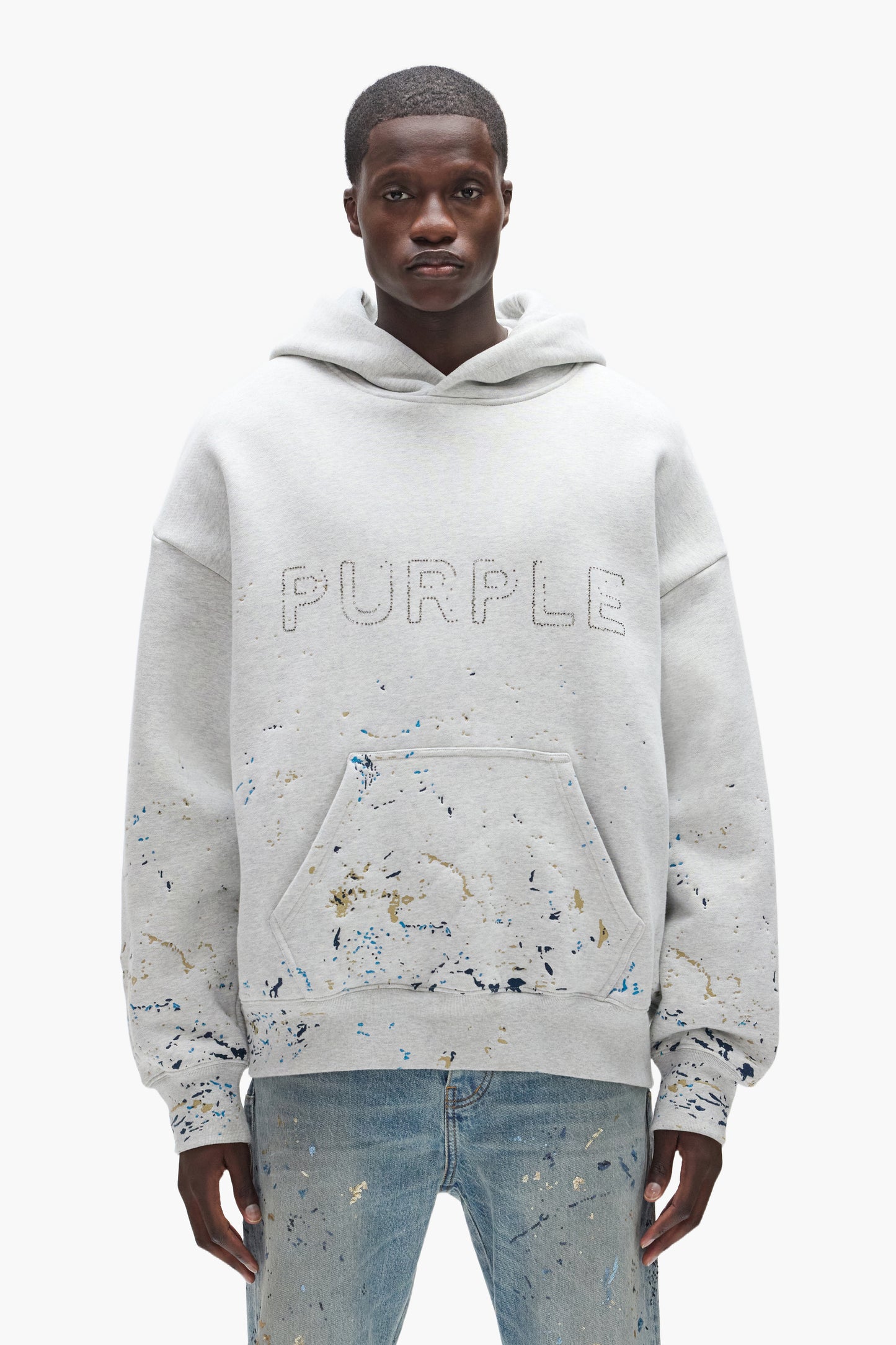 Studded Gothic Camo Hoodie