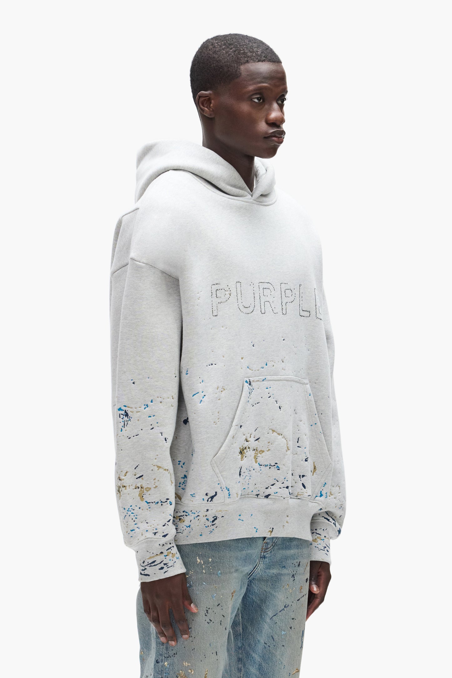 Studded Gothic Camo Hoodie