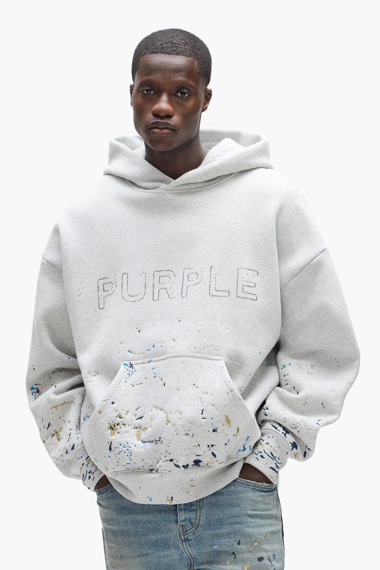 Studded Gothic Camo Hoodie
