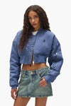 Cropped Bomber Jacket