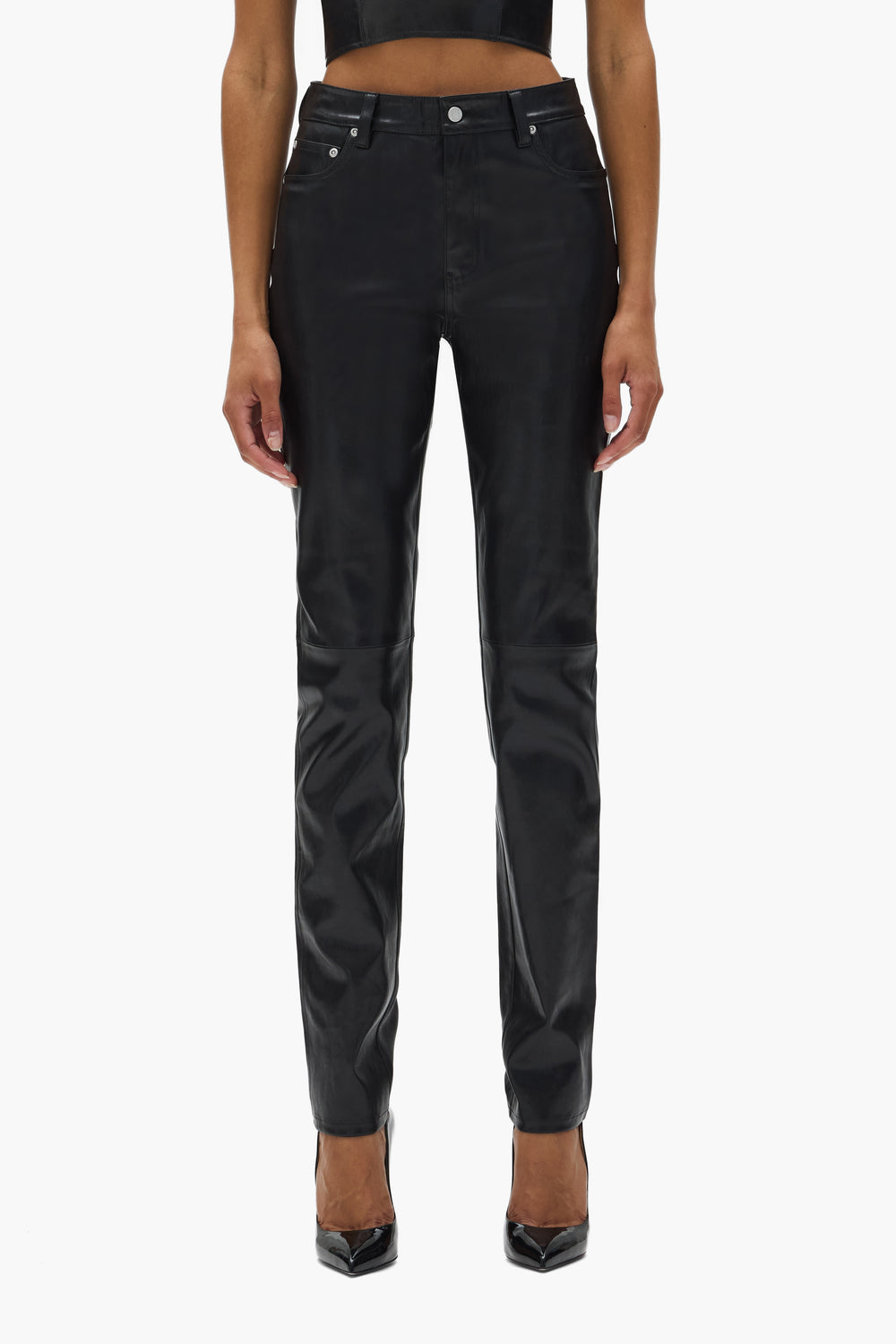 Leather 5 Pocket Pant