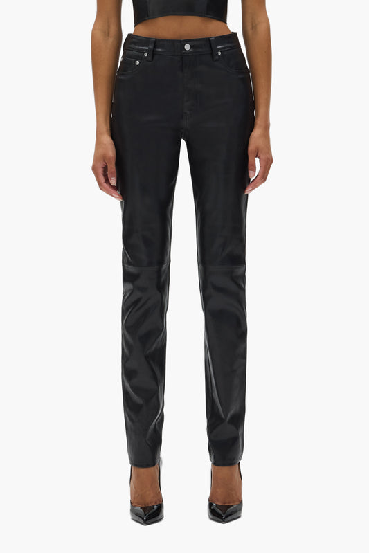 Leather 5 Pocket Pant