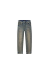 Kids' Oil Repair Denim Skinny in Indigio with 5 Pocket Styling and Adjustable Waist Band