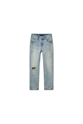 Kids' Three Year Wash Stretch Skinny Denim with Front Knee Rip in Light Indigo, Sizes 4-12