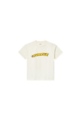 Kids' Inferno Tee in Coconut Milk, relaxed fit, 100% cotton, water print design.