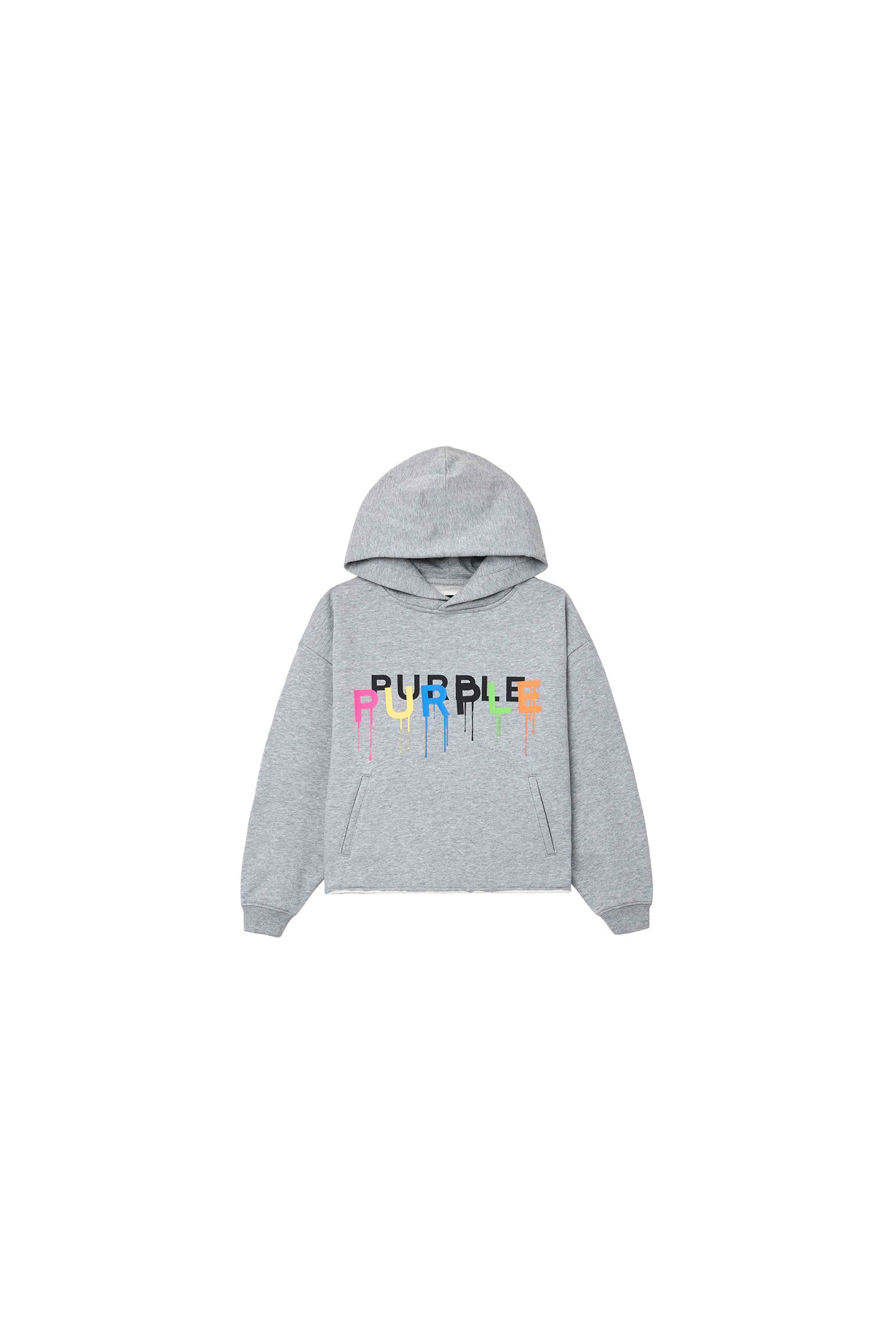 Kids' Painted Lowercase Hoodie, Heather Gray, Sizes 4-5 to 12, Midweight Fleece, Relaxed Fit