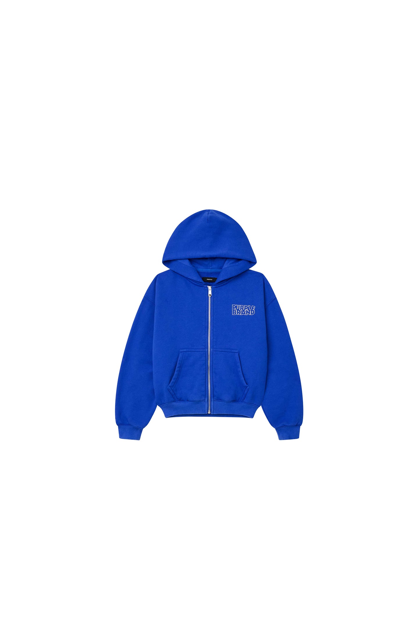 Kids' Stacked Zip Up Hoodie in Turkish Sea, midweight fleece, available in sizes 4-5 to 12.