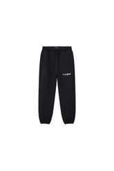 Kids' Half & Half Jogger sweatpants in black with relaxed fit and midweight fleece material.