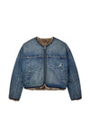 Reversible Fur Denim Jacket