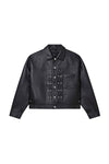 Leather Bonded Trucker Jacket