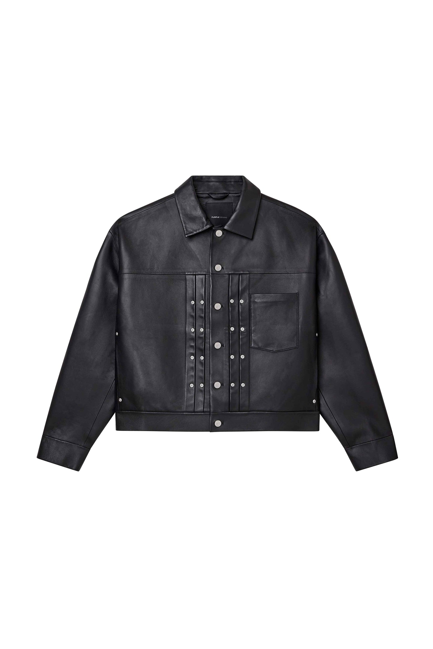 Leather Bonded Trucker Jacket