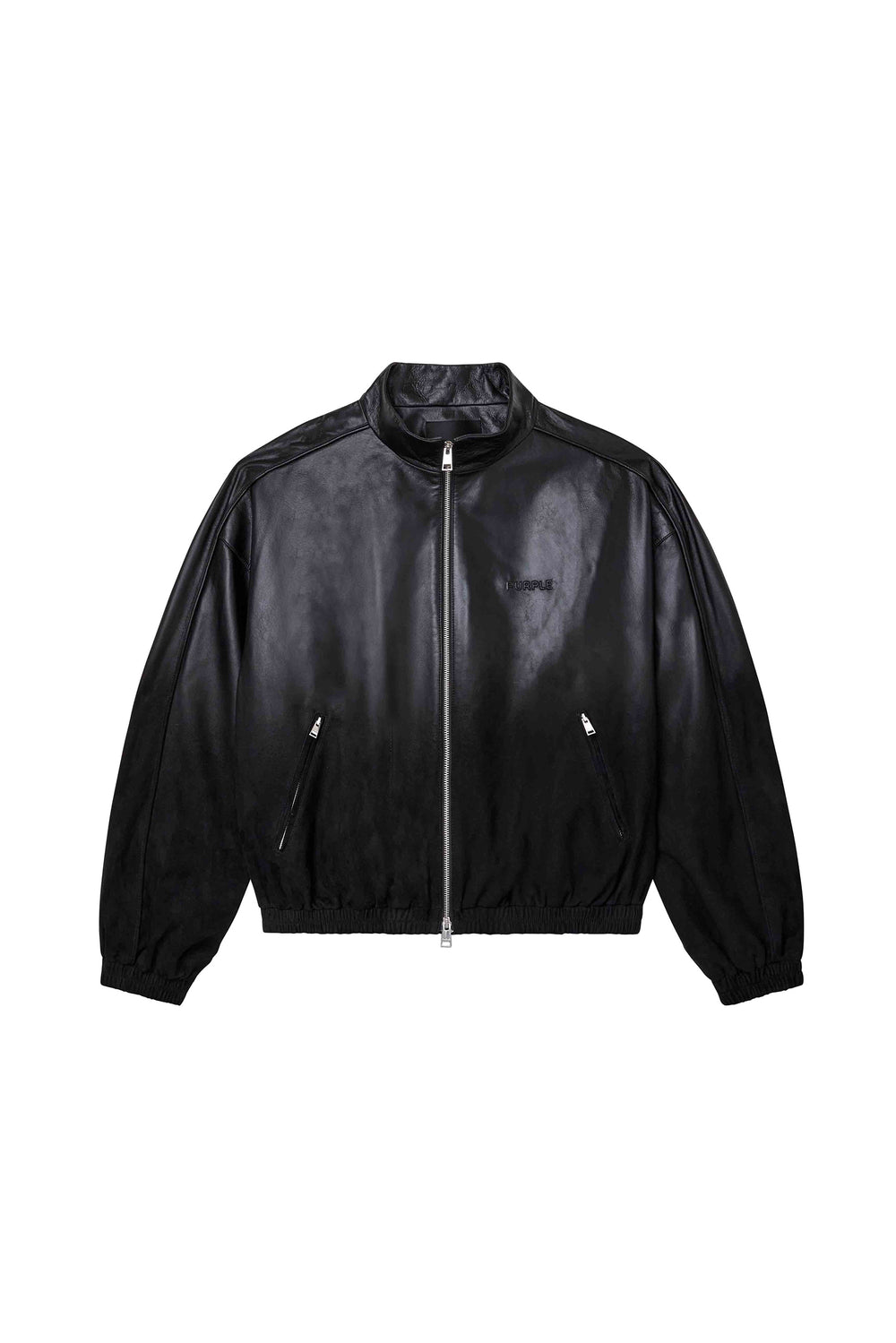 Leather Track Jacket